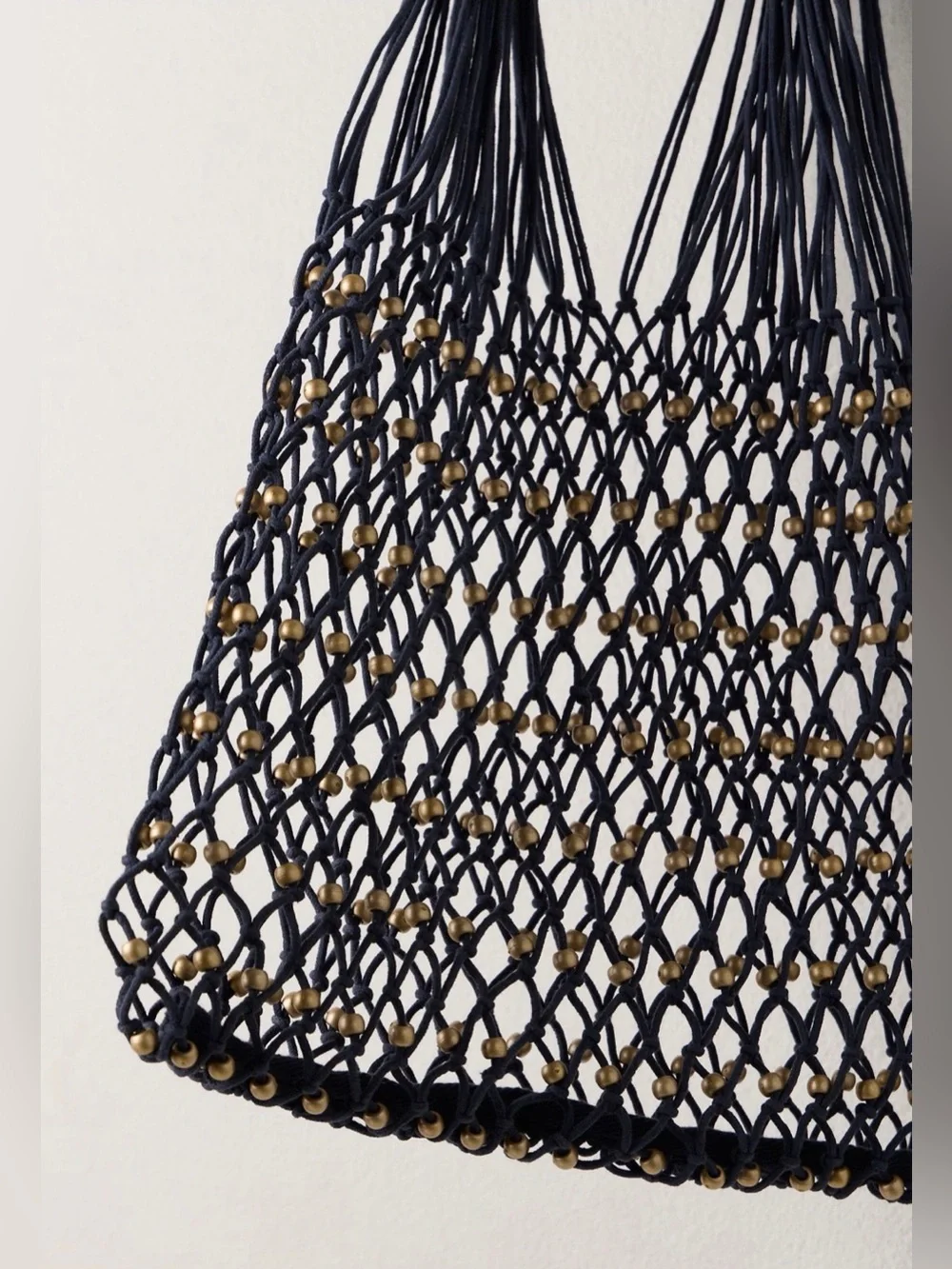 NWT Wishing Well Beaded Bag - Blue/Gold